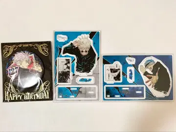 주술회전 고죠 사토루 생일 캔뱃지 명장면 디오라마 피규어 아크릴 스탠드