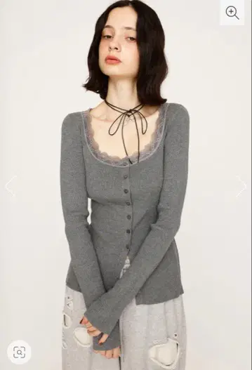 SLY LACE DOCKING FRONT BUTTON 상의