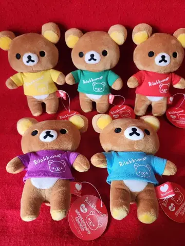 리락쿠마 컬러풀 리락쿠마 5종 모음 봉제 인형