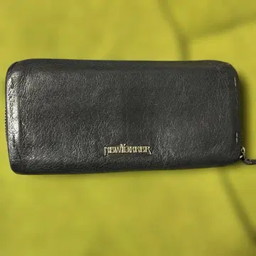 NEWYORKER 블랙 가죽 장지갑