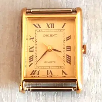 ORIENT 오리엔트 쿼츠 제미니 스타 당시 물품 본체와 정품 비죠