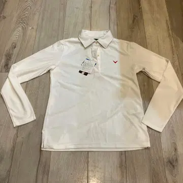 Callaway 여성용 피케 셔츠 M 화이트 미사용