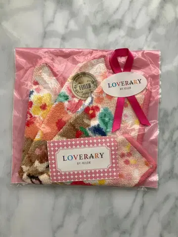 페이러 손수건 니코니나 허그 테두리 핑크 단종