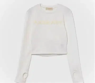 andmary Mary 로고 탑 화이트