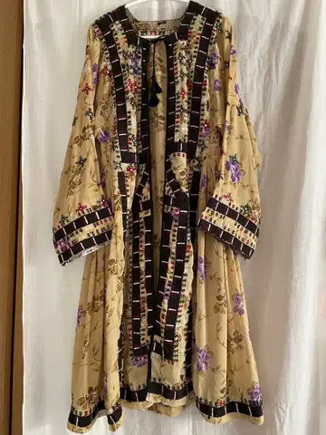 pokipcee 바로치 드레스 가디건 민족 의상 빈티지