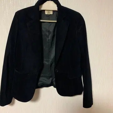 네이비 플리스 테일러드 자켓