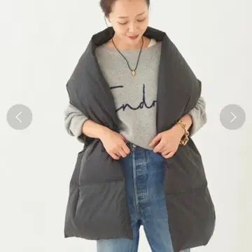 Plage 다운 스톨 블랙