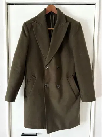 8 by YOOX 더블 브레스티드 체스터 코트