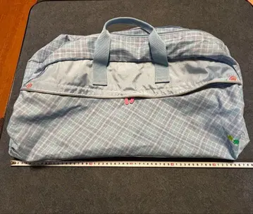 ELLE 체크 무늬 보스턴 백