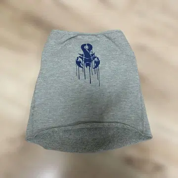 소프넷 그레이 프린트 로고 넥워머