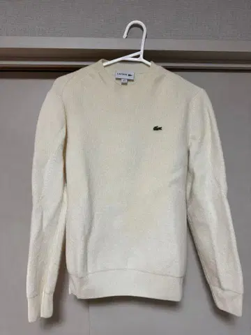LACOSTE 라코스테 니트 M 화이트 로고