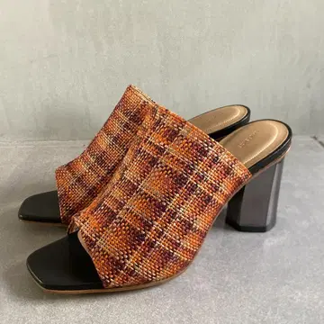 [미사용 새상품 로] 청키힐 샌들(22.5cm)