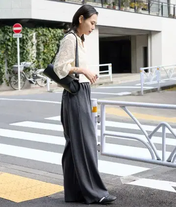 2024 저널 스탠다드 울 라이크 스트레치 와이드 팬츠 40 사이즈