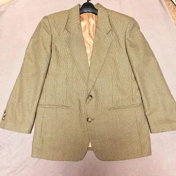 [새상품급][레어] 베이지 체크 무늬 테일러드 자켓 내부 포켓 3 타입