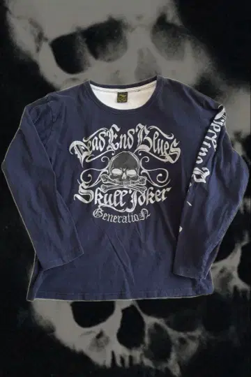 그런지 00s archives 스컬 자수 롱티