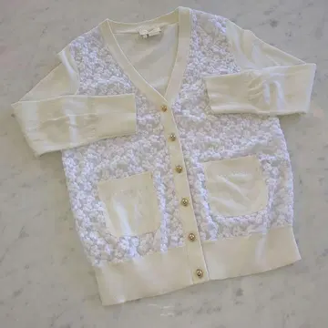 kate spade 화이트 가디건 XS