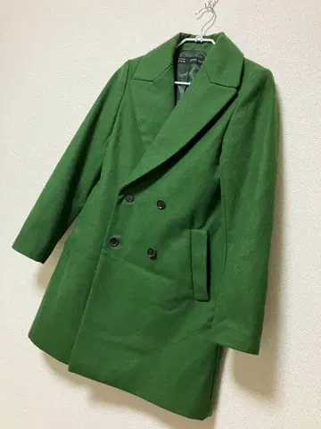 ZARA 더블 브레스트 체스터 코트