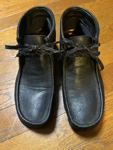 클락스 28cm 왈라비 가죽 고어텍스 블랙