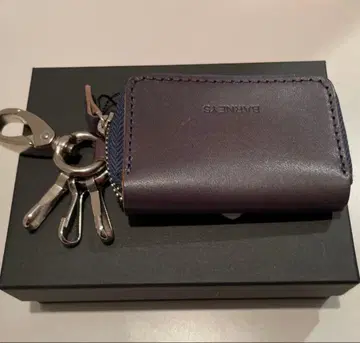 미사용 새상품/바니스뉴욕/키케이스/네이비/가죽