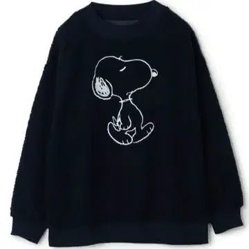 스누피 자수 부클레 복슬복슬 풀오버 트레이닝복 L N