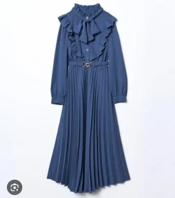 프릴 플리츠 원피스