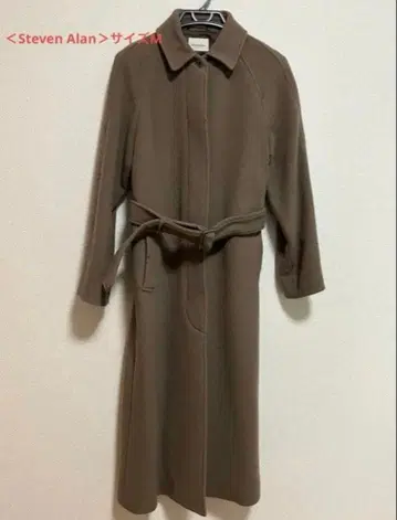 스티븐 앨런 벨트 포함 롱 코트 M