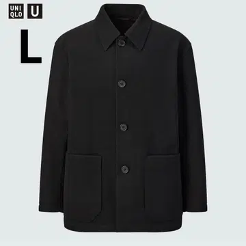 유니클로 U 울 블렌드 셔츠 자켓 L