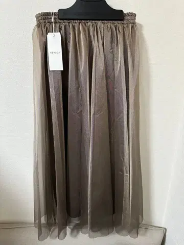 KEYUCA 샴브레이 샤샤 스커트 F 브론즈