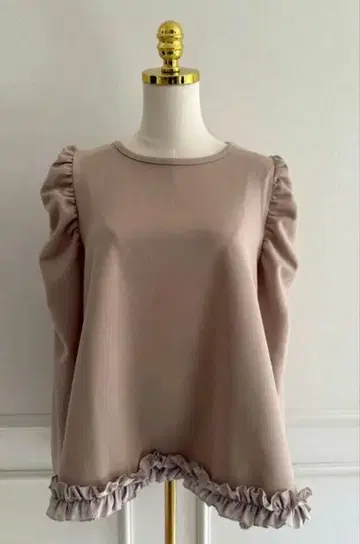 Myu A라인 밑단 프릴 T