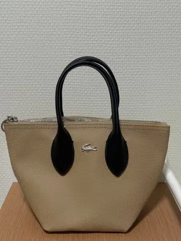 LACOSTE (라코스테) 라코스테 아테나 미니 토트백 (베이지)