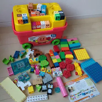 호빵맨 첫 블록 웨건 반짝이는 얼음 수족관 모음