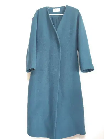 FRAY I.D 롱 코트 블루그린