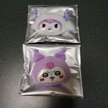 [미사용 새상품] 산리오 x 치이카와 시크릿 헤어 클립 쿠로미 모몽가