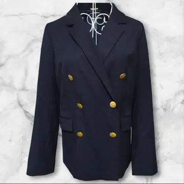 SNIDEL 네이비 더블 브레스트 자켓 안감 있음 골드 버튼 0 M