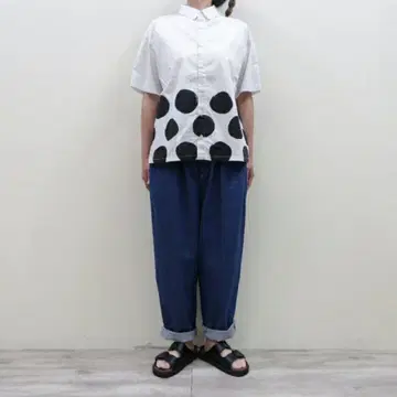 LAITERIE 감아 직조 데님 팬츠