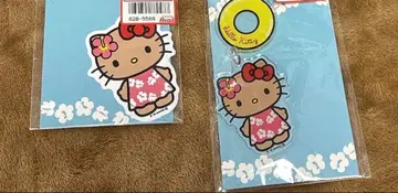 [ 익명 배송 ] 산리오 키티 스티커 아크링 키링 하와이 아베일