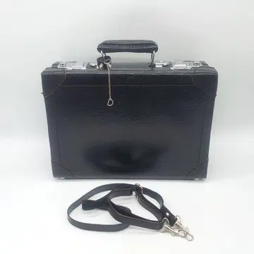 우주백화점 남성용 가죽 2way 미니 트렁크 케이스