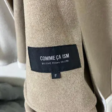 COMME CA ISM 노카라 코트 F 베이지