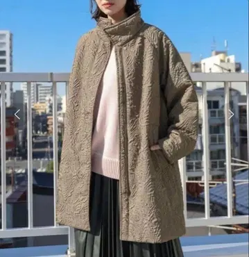 niko and - 충전솜 자카드 코트 니코앤드