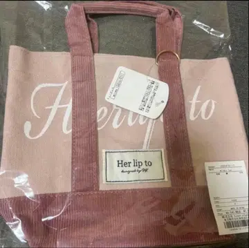 하립투 herlipto minitote 토트백 rose 핑크