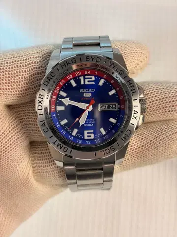 레어 새상품급 SEIKO5 스포츠 자동 와인딩 손목시계 SEIKO