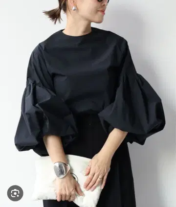 Deuxieme Classe / CELELI 퍼프 슬리브 셔츠 블랙