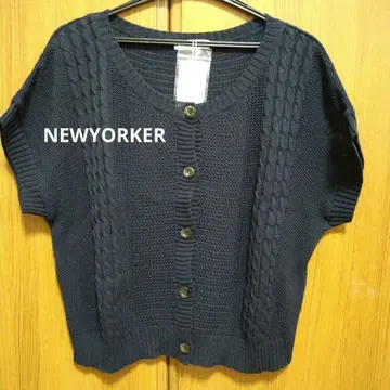 미사용 새상품 NEWYORKER 반팔 니트 반팔 블랙 니트
