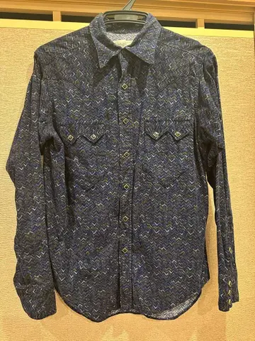 락 마운트 웨스턴 셔츠 긴팔 셔츠 15.5 x 33.5