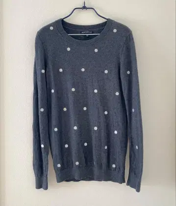 J.Crew 그레이 도트 무늬 니트 스웨터