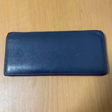 [장지갑] Morpho Helena 지퍼 통바닥 장지갑 네이비