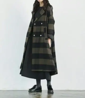 SUNNY CLOUDS kazumi 블록 체크 코트 서울리