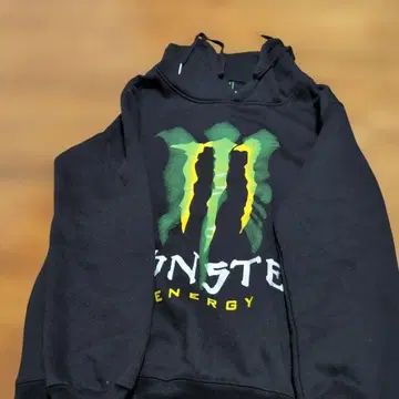 몬스터 에너지 블랙 후드 부착 후드티
