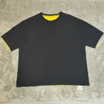 리버서블 T셔츠 LARGE 블랙/옐로우 컬러
