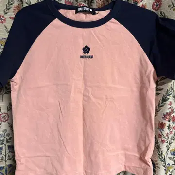 MARY QUANT 반팔 T셔츠 M 사이즈 핑크/네이비